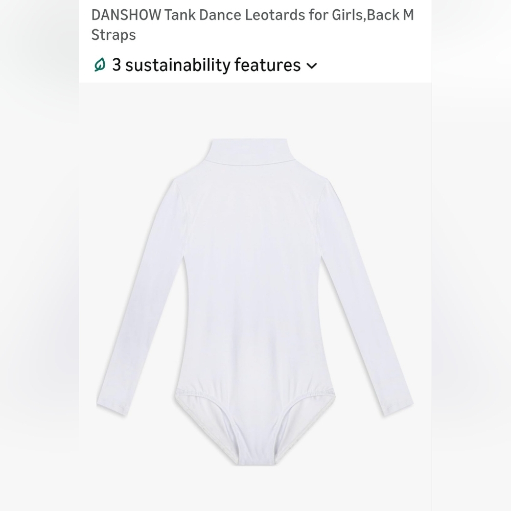 Girls' White Long Sleeve Dance Leotard – Classic Studio Essential